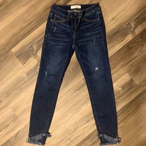 •KANCAN FRINGE JEANS•